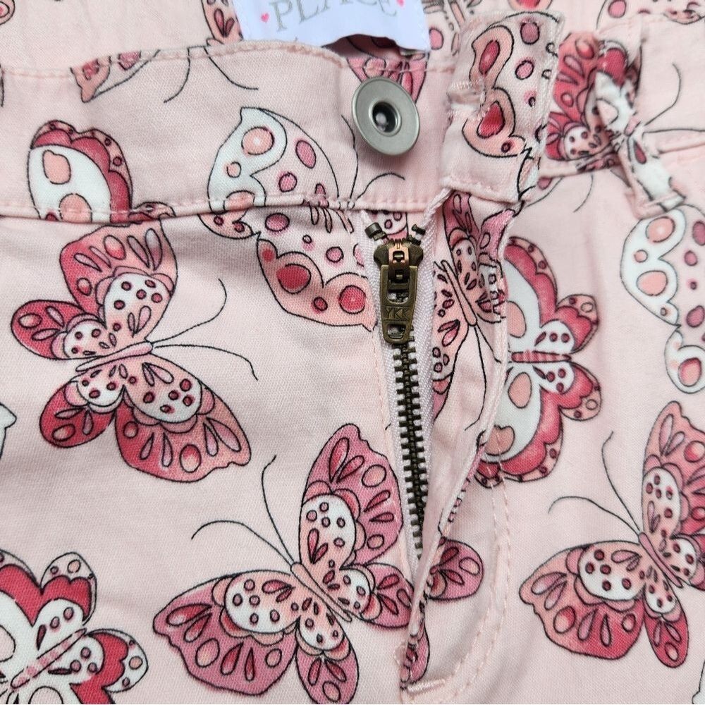 The Children Place Girls Shorts Skimmer Butterflies Pink Adjustable Waist Siz 14 - Picture 5 of 14